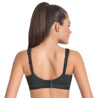 Anita Active Womens Sports Bra - Momentum, Cup Size B, Bustier, Breathable Black 34B