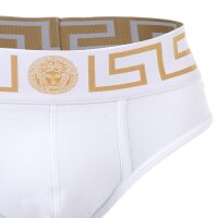 VERSACE Herren Slip - TOPEKA, Stretch Cotton, einfarbig Weiß L