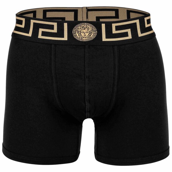 VERSACE Herren Boxershorts  - TOPEKA, Bi-Stretch, Organic Cotton, einfarbig Schwarz S