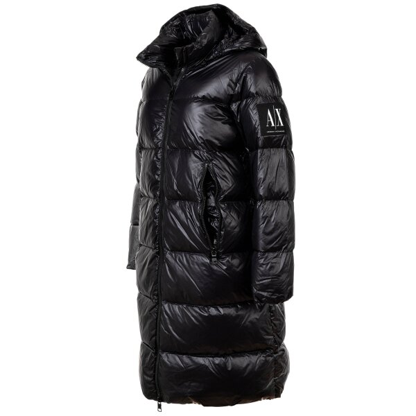 Quilted Coat Steppmantel Armani Kapuze Armani Daunenmantel A