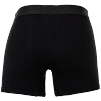VERSACE Mens Boxer Shorts - RIBBED, Trunks, Stretch Cotton, Logo, Solid Colour Black S (Small)