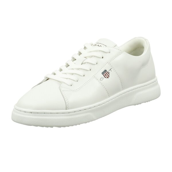 GANT mens sneaker - JOREE, lace-up shoe, trainers, low, genuine leather White EUR 41 (UK 7,5)