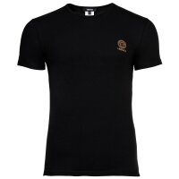VERSACE Mens T-shirt, 2-pack - Undershirt, Crew Neck, Stretch Cotton White/Black M (Medium)