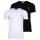 VERSACE Mens T-shirt, 2-pack - Undershirt, Crew Neck, Stretch Cotton White/Black M (Medium)