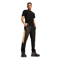 PUMA Herren T-Shirt - AMG Logo Tee, Motorsport, Kurzarm, Logo-Print, Baumwolle Schwarz 2XL