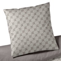 JOOP! Bettwäsche 2 teilig - Cornflower Double, Comfort-Satin, Baumwolle, Jacquard Taupe 155x220cm