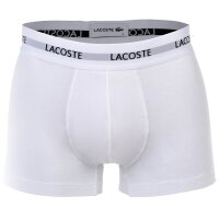 LACOSTE mens boxer shorts, 3-pack - trunks, cotton stretch, logo waistband Black/White/Grey S (Small)