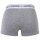 LACOSTE Herren Boxershorts, 3er Pack - Trunks, Cotton Stretch, Logobund Schwarz/Weiß/Grau S
