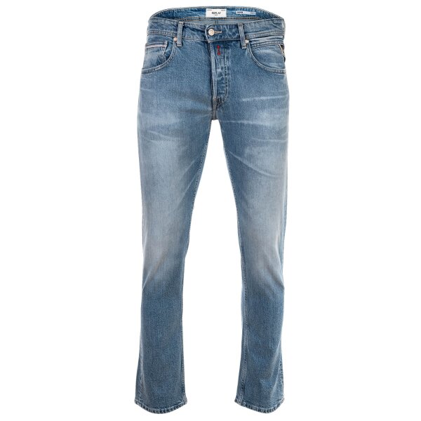 REPLAY Herren Jeans - GROVER, Indigo Comfort Denim, Länge 32, Straight Fit