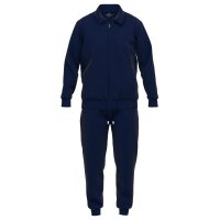 GÖTZBURG mens house suit, 2-piece set - sweat, jacket and trousers, cotton blend Blue M (Medium)