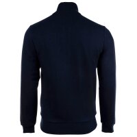 LACOSTE Herren Sweatjacke mit Stehkragen - Zipper, aufgerautes Fleece, Baumwoll-Mix Blau M