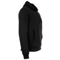 LACOSTE Herren Hoodie mit Kapuze - Sweatshirt, aufgerautes Fleece, Baumwoll-Mix Schwarz S