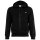 LACOSTE Herren Sweatjacke mit Kapuze - Zipper, aufgerautes Fleece Schwarz M