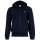 LACOSTE mens sweat jacket with hood - zip, brushed fleece, cotton blend Blue S (Small)