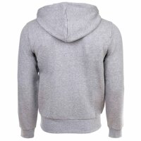 LACOSTE Herren Sweatjacke mit Kapuze - Zipper, aufgerautes Fleece Grau 4XL