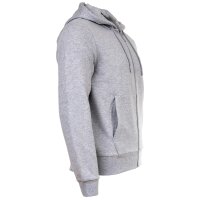 LACOSTE mens sweat jacket with hood - zip, brushed fleece, cotton blend Grey 4XL (XXXX-Large)