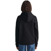 GANT Damen Hoodie - ARCHIVE SHIELD HOODIE, Sweatshirt, Kapuze, Logo, uni Schwarz S