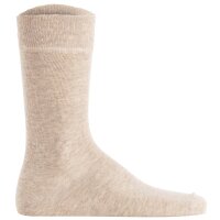 Hudson Unisex Socks, 3-Pack - Simply, Short Socks, Solid Color Beige mottled 43-46 (UK 9-11)