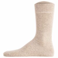 Hudson Unisex Socks, 3-Pack - Simply, Short Socks, Solid Color Beige mottled 43-46 (UK 9-11)