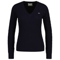 GANT Damen Cable-Strickpullover - STRETCH COTTON CABLE...