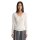 GANT Damen Cable-Strickpullover - STRETCH COTTON CABLE V-NECK, Zopfstrick Ecru S