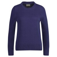 GANT Damen Strickpullover - CLASSIC COTTON C-NECK, Rundhals, Feinstrick, Baumwolle Blau (Dusty Navy) M