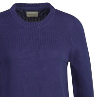 GANT Damen Strickpullover - CLASSIC COTTON C-NECK, Rundhals, Feinstrick, Baumwolle Blau (Dusty Navy) M