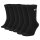 NIKE Unisex Tennis Socks, 6-pack - Cushioned - Training Crew Socks, Solid Color, Logo Black 38-42 (UK 5-8)