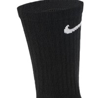 NIKE Unisex Tennissocken, 6er Pack - Cushioned - Training Crew Socks, einfarbig, Logo Schwarz/Grau/Weiß 38-42
