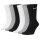NIKE Unisex Tennis Socks, 6-pack - Cushioned - Training Crew Socks, Solid Color, Logo Black/Grey/White 38-42 (UK 5-8)