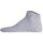 LACOSTE unisex sneaker socks, 3-pack - cotton blend, solid colour, logo White/Grey/Dark Blue 35-38