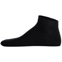 LACOSTE unisex sneaker socks, 3-pack - cotton blend, solid colour, logo Black 35-38