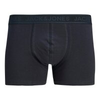 JACK&JONES Herren Boxershorts, 5er Pack - JACCAMERON TRUNKS, Muster, Logobund Grün/Blau/Schwarz S
