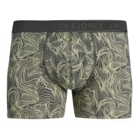 JACK&JONES mens boxer shorts, 5-pack - JACCAMERON TRUNKS, pattern, logo waistband Green/Blue/Black S (Small)
