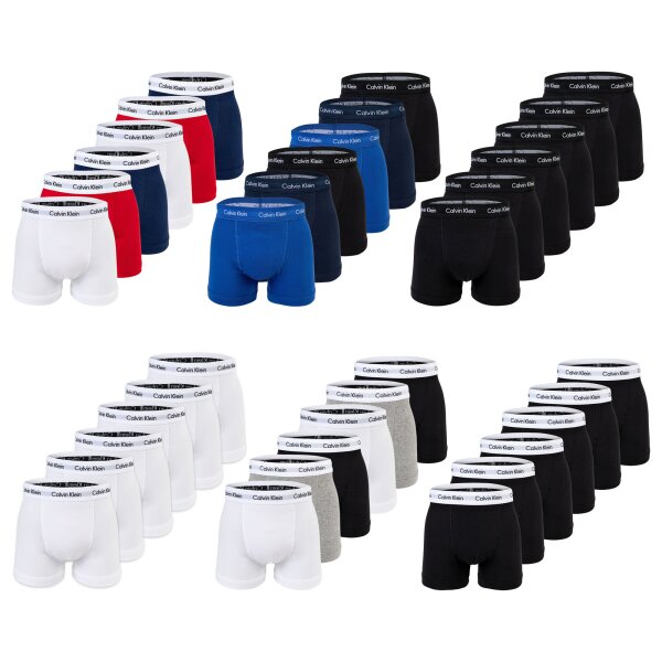 Calvin Klein Mens Boxer Trunks - Boxer Briefs, Cotton Stretch, 6 Pack