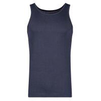 SKINY mens vests, 2-pack - Tank Top DP, sleeveless, fine rib, cotton Blue S (Small)
