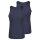 SKINY Herren Unterhemden, 2er Pack - Tank Top DP, ärmellos, Feinripp, Baumwolle Blau S