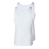 SKINY Herren Unterhemden, 2er Pack - Tank Top DP, ärmellos, Feinripp, Baumwolle Weiß XL
