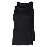 SKINY Herren Unterhemden, 2er Pack - Tank Top DP, ärmellos, Feinripp, Baumwolle Schwarz XL