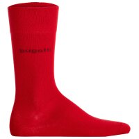 bugatti Herren Socken, 3er Pack - Socks Soft Cotton Uni Basic Rot 39-42