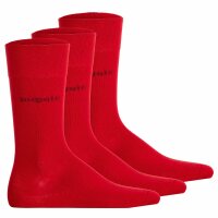 bugatti mens socks, 3-pack - Socks Soft Cotton Uni Basic Red 43-46