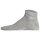 bugatti Herren Sneakersocken 3er Pack - Socks Soft Cotton Uni Basic Grau 43-46