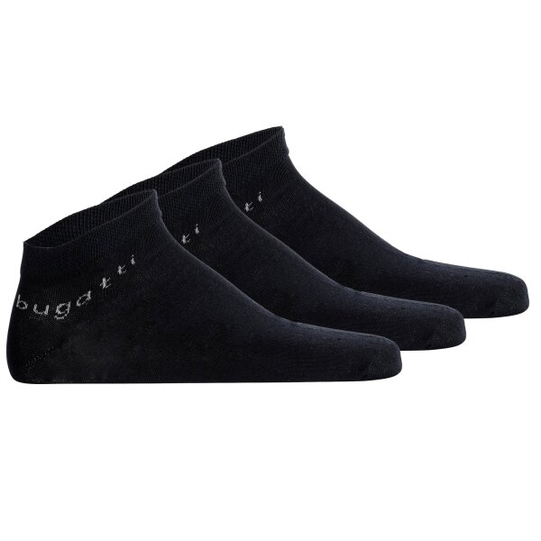 bugatti mens sneaker socks 3-pack - Socks Soft Cotton Uni Basic Dark blue 43-46