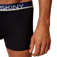 SKINY Herren Pants 3er Pack - Unterwäsche, Unterhose, Baumwolle, Logobund, einfarbig Schwarz XXL