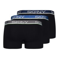 SKINY Mens Pants 3-Pack - Underwear, Underpants, Cotton, Logo Waistband, solid color Black XXL (XX-Large)