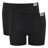 Sloggi mens hipster, pack of 2 - GO Natural Hipster C2P, boxer shorts, cotton stretch Black S (Small)