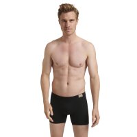 Sloggi mens hipster, pack of 2 - GO Natural Hipster C2P, boxer shorts, cotton stretch Black S (Small)