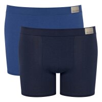 Sloggi Herren Shorts, 2er Pack - GO Natural Short C2P, Boxershorts, Cotton Stretch Blau 2XL