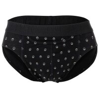 HOM Mens Briefs, 2-pack - Mini Briefs HO1 Gabriele #2, cotton blend Black S (Small)