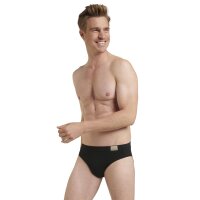 Sloggi Herren Slips, 2er Pack - GO Natural Brief C2P, Unterhose, Cotton Stretch Schwarz S